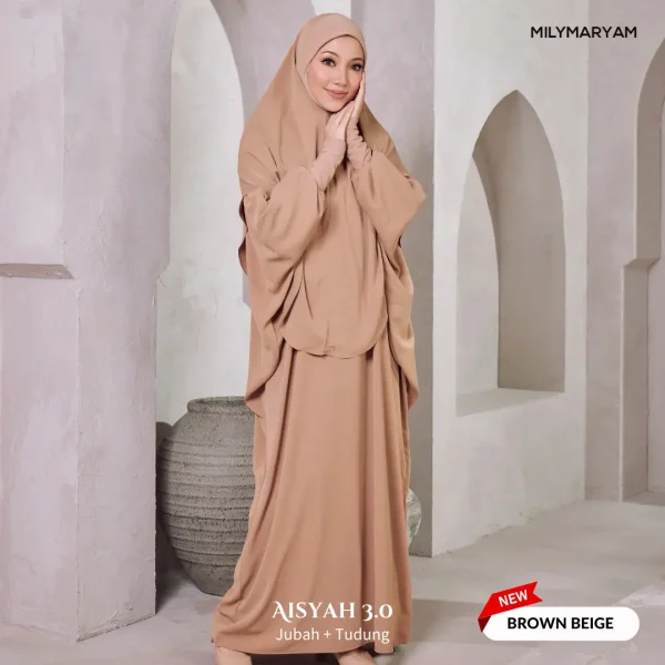 AISYAH 3.0 – (Set Jubah + Tudung Sarung)