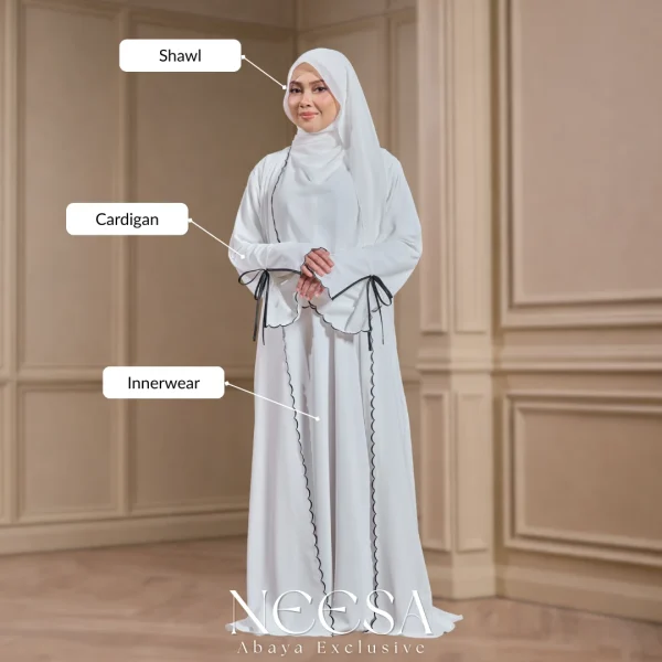 NEESA Signature 3-in-1 Abaya Set